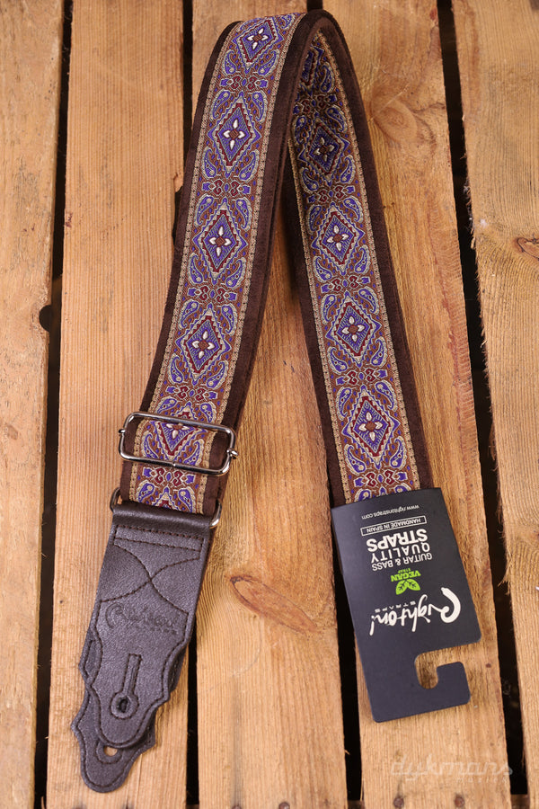 RightOn Guitar Strap Montery Purple Standard Plus