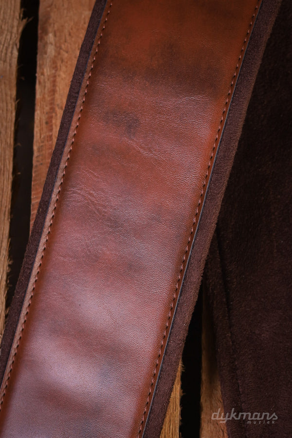 RightOn Guitar Strap Charm 80 Brown Groove