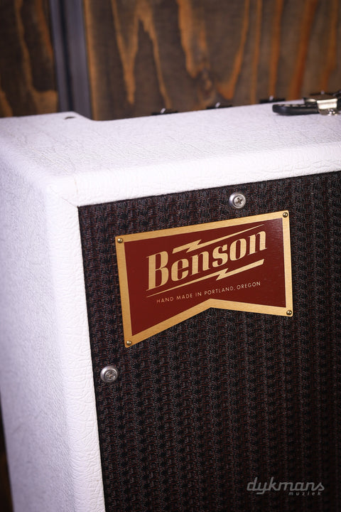 Benson Bellringer 1x12" Combo White Tolex, Oxblood Grille