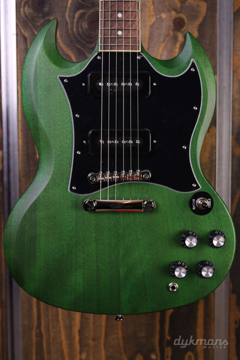 Epiphone SG Classic Worn P-90s Worn Inverness Green