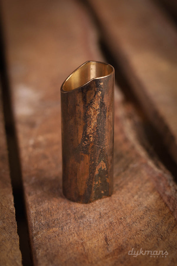 The Rock Slide Bottleneck Slide Aged Brass (S,M,L)