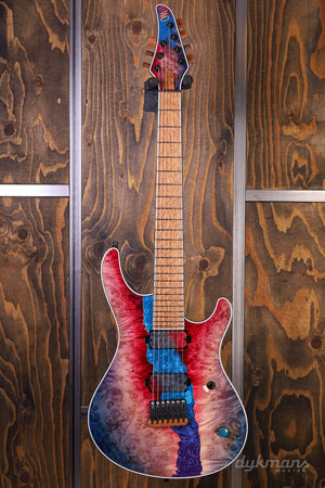 Mayones Regius 7 Buckeye Burl Master Grade Custom Color PRE-ORDER