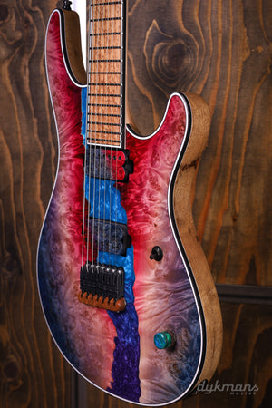 Mayones Regius 7 Buckeye Burl Master Grade Custom Color PRE-ORDER