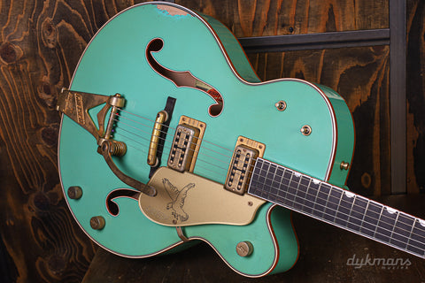 Gretsch Custom Shop 1959 White Falcon Sea Foam Green Heavy Relic