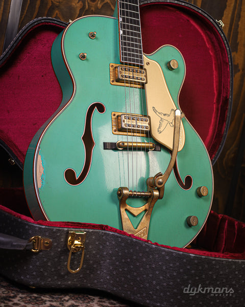 Gretsch Custom Shop 1959 White Falcon Sea Foam Green Heavy Relic