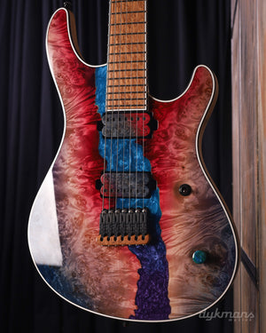 Mayones Regius 7 Buckeye Burl Master Grade Custom Color PRE-ORDER