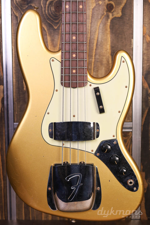 Fender Custom Shop Limited Edition '63 Jazz Bass Journeyman Relic Aged Aztec Gold