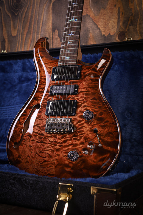 PRS Wood Library Special 22 Semi Hollow Quilt Copperhead Burst