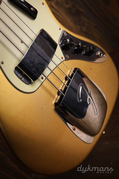 Fender Custom Shop Limited Edition '63 Jazz Bass Journeyman Relic Aged Aztec Gold