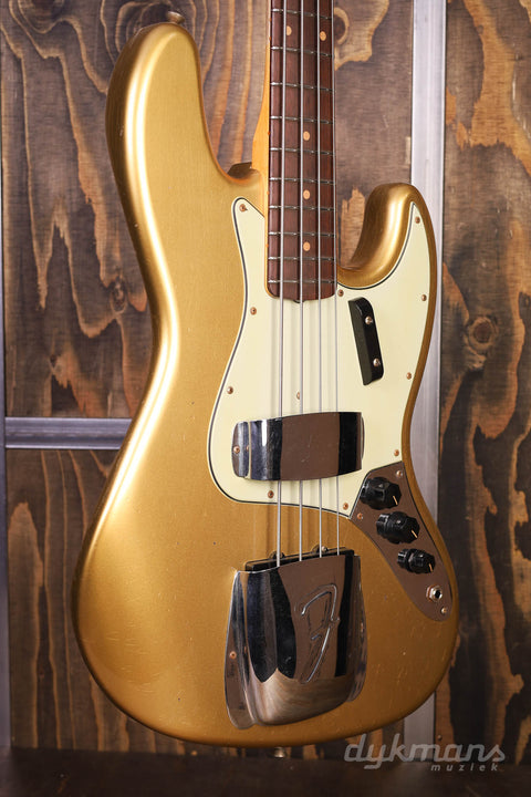 Fender Custom Shop Limited Edition '63 Jazz Bass Journeyman Relic Aged Aztec Gold