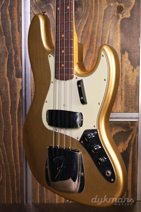 Fender Custom Shop Limited Edition '63 Jazz Bass Journeyman Relic Aged Aztec Gold