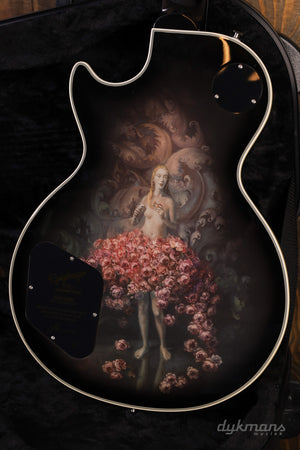 Epiphone Adam Jones Les Paul Custom Art Collection: HEFFERNANS “STUDY FOR SELF-PORTRAIT WITH ROSE SKIRT AND A MOUSE” PRE-OWNED!