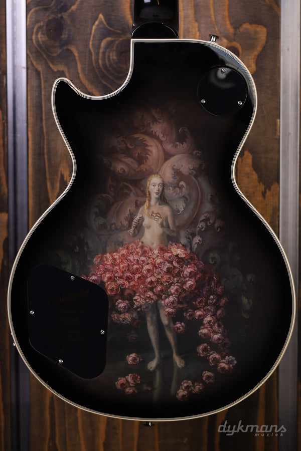 Epiphone Adam Jones Les Paul Custom Art Collection: HEFFERNANS “STUDY FOR SELF-PORTRAIT WITH ROSE SKIRT AND A MOUSE” PRE-OWNED!