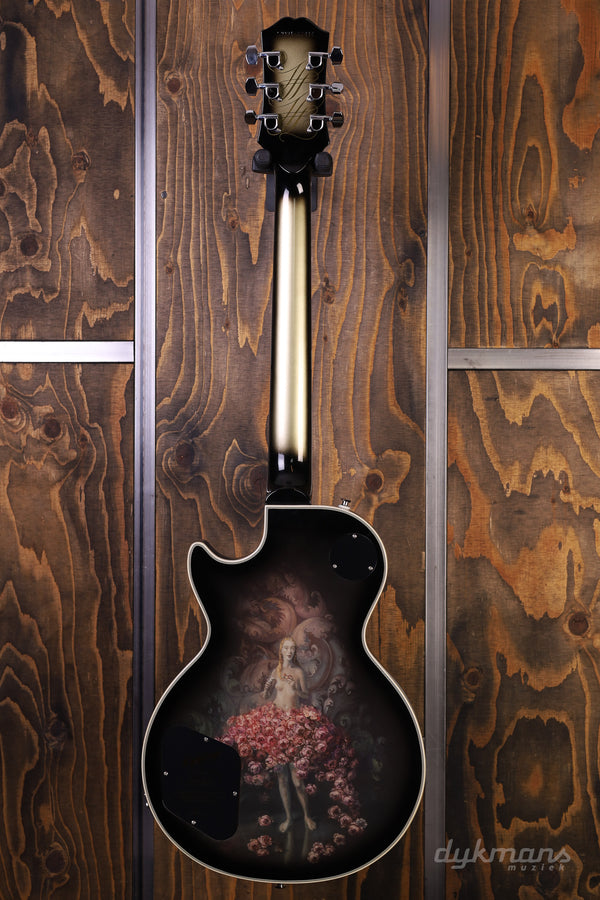 Epiphone Adam Jones Les Paul Custom Art Collection: HEFFERNANS “STUDY FOR SELF-PORTRAIT WITH ROSE SKIRT AND A MOUSE” PRE-OWNED!
