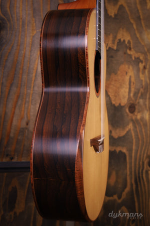 Lowden S50J Ziricote Alpine Spruce leaf inlay