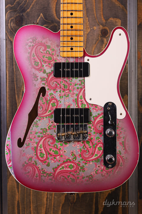 Fender Custom Shop Limited Edition dual pink P90 Relic Aged Pink Paisley Telecaster PRE-OWNED!