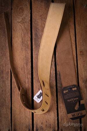 Levy's 5 cm Wide Suede Guitar Strap - Tan