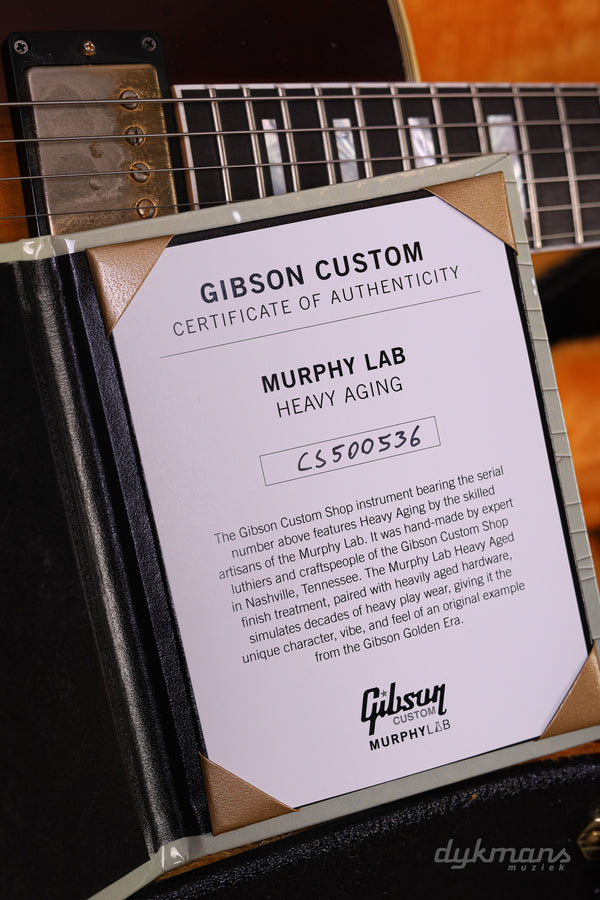 Gibson M2M Les Paul Custom Tobacco Sunburst Murphy Lab Heavy Aged