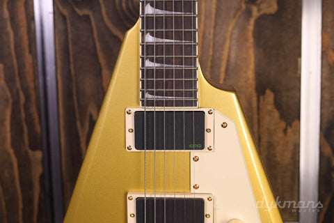 ESP LTD Kirk Hammett Signature KH-V Metallic Gold