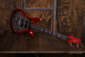 PRS SE Studio Charcoal Cherry Burst