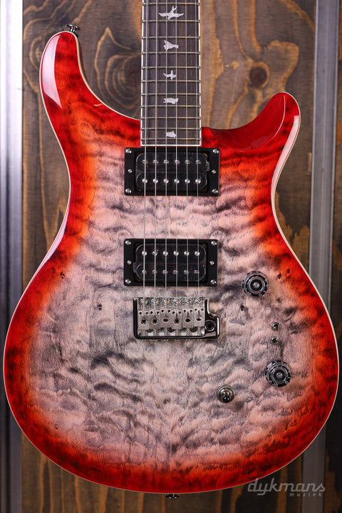 PRS SE Custom 24-08 Quilted Charcoal Cherry Burst