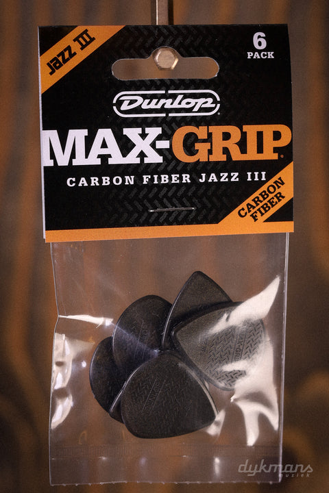 Dunlop Jazz III Plectra 6-pack