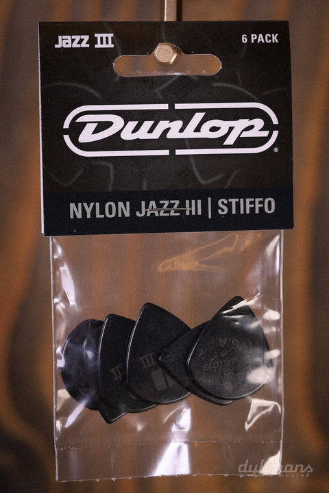 Dunlop Jazz III Plectra 6-pack