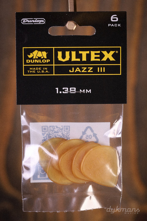 Dunlop Jazz III Plectra 6-pack