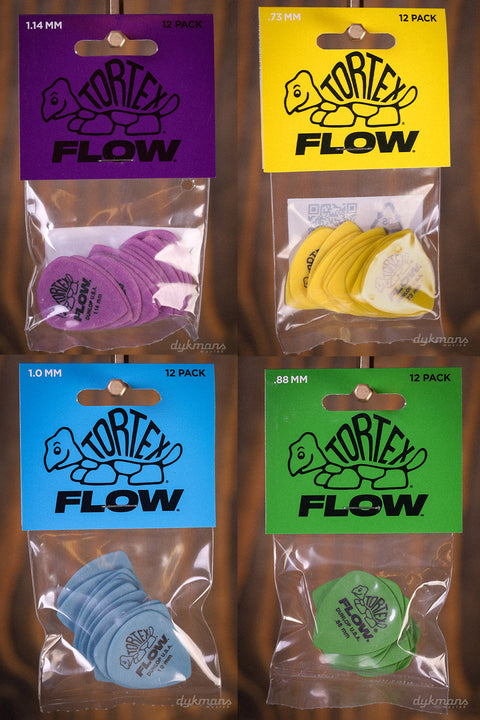 Dunlop Tortex Flow Plectra 12-pack