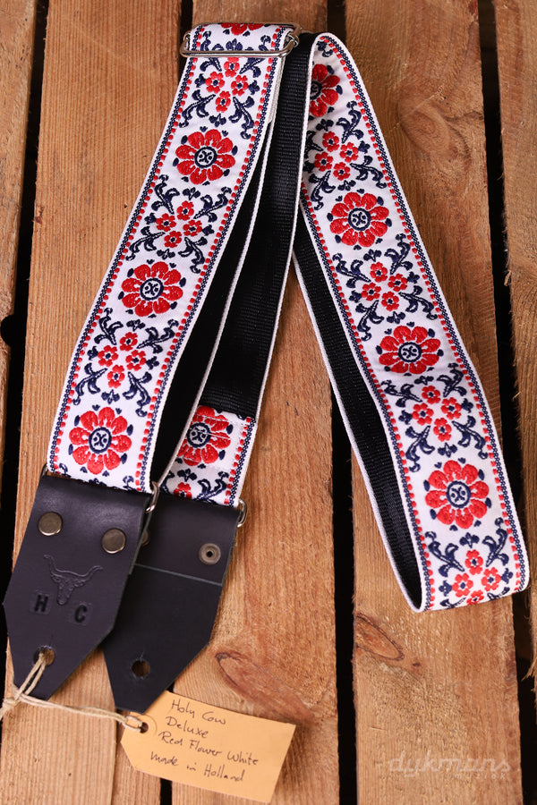 Holy Cow Deluxe Red Flower White