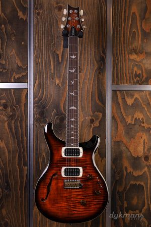 PRS SE Custom 24 Semi-Hollow Orange Tiger Smokeburst
