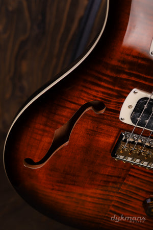 PRS SE Custom 24 Semi-Hollow Orange Tiger Smokeburst