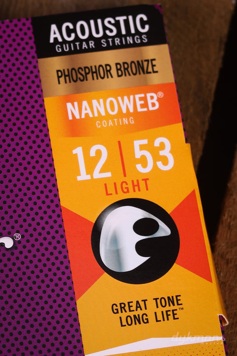 Elixir Acoustic Nanoweb Phosphor Bronze Light 12-53