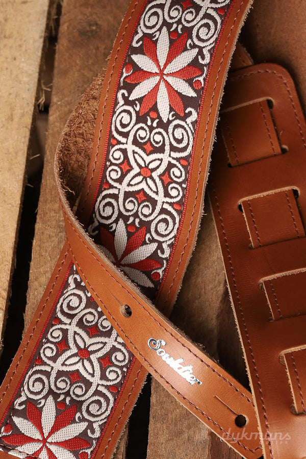 Souldier Guitar Strap Torpedo Dresden Star Brown Orange
