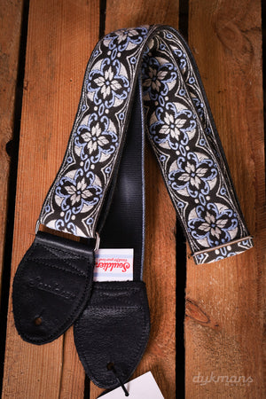 Souldier Guitar Strap Lotus Lightblue White Black