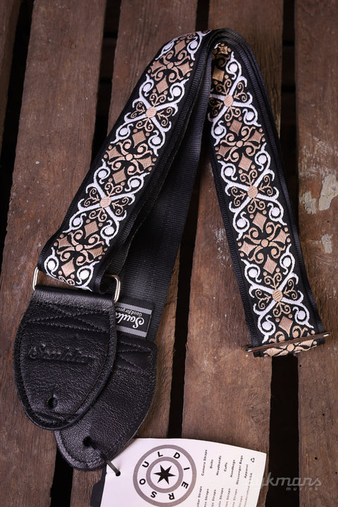 Souldier Guitar Strap Constantine White Taupe Black