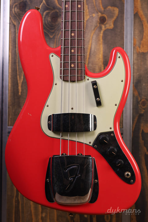 Fender Custom Shop '63 Jazz Bass Journeyman Relic Aged Fiesta Red #22370