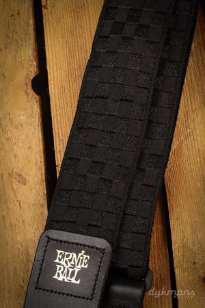 Ernie Ball Strap - Black Checkers
