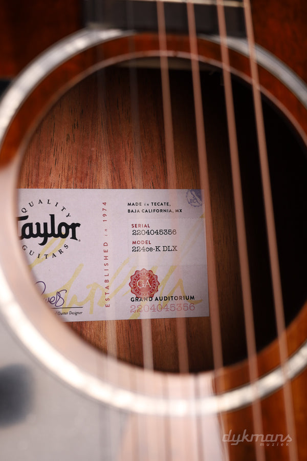 Taylor 224ce-K DLX Lefty
