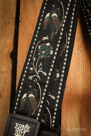 Ernie Ball Strap - Black Pleasant Pheasant