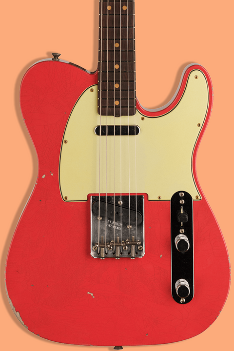 Fender Custom Shop Time Machine '63 Telecaster Relic Aged Fiesta Red PRE-ORDER