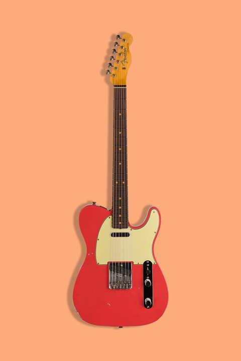 Fender Custom Shop Time Machine '63 Telecaster Relic Aged Fiesta Red PRE-ORDER