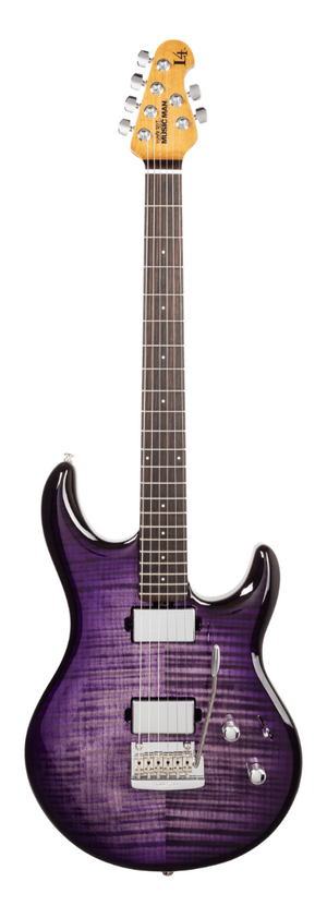 Music Man Luke 4 HH Maple Top Purple Slushie