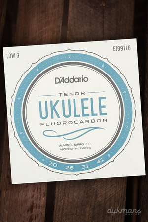 D'addario Fluorcarbon Tenor Ukulele Strings (Low G)