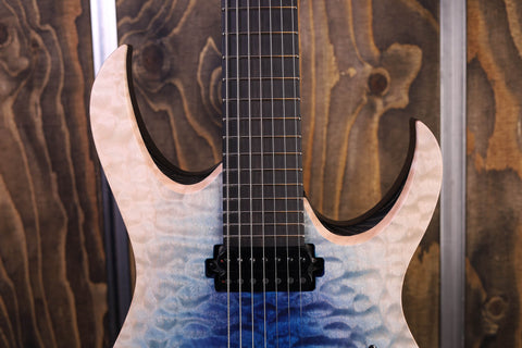 Mayones Duvell Elite 7 Blue White Burst Satin