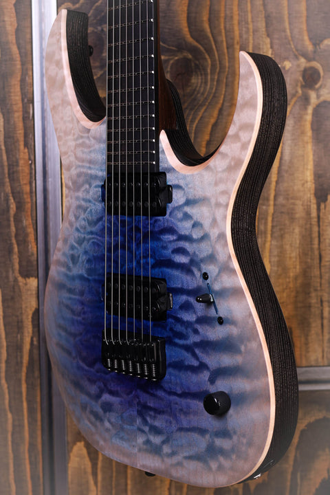 Mayones Duvell Elite 7 Blue White Burst Satin