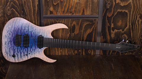 Mayones Duvell Elite 7 Blue White Burst Satin