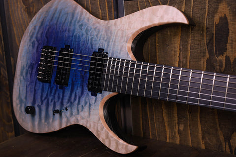 Mayones Duvell Elite 7 Blue White Burst Satin