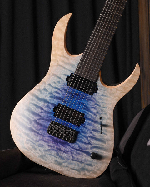 Mayones Duvell Elite 7 Blue White Burst Satin