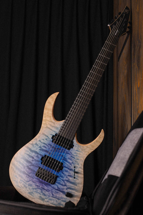 Mayones Duvell Elite 7 Blue White Burst Satin